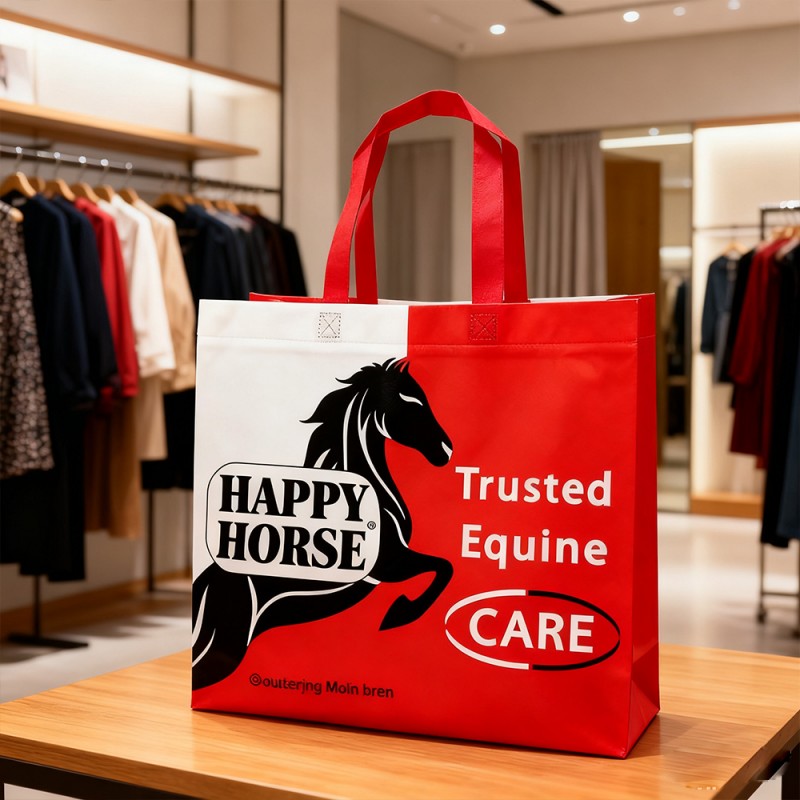 Beg Tote Hadiah Bukan Tenunan Berlapis BOPP