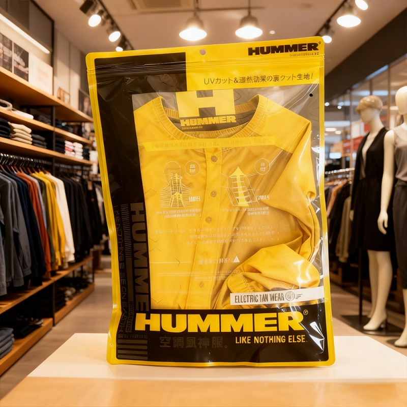 Beg Poket Berdiri Zip Berlapis PET