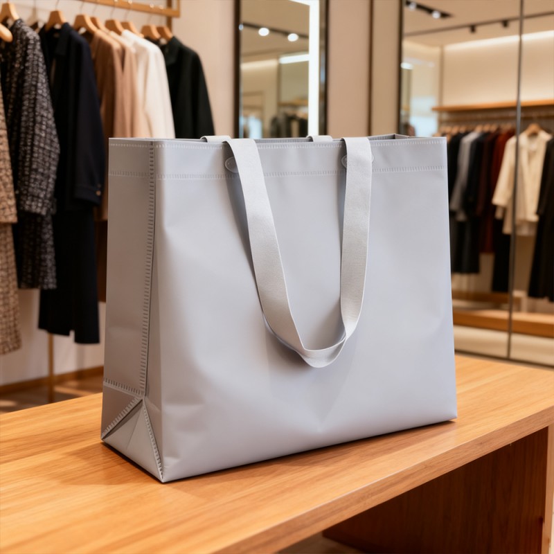 Beg Tote Hadiah Kertas Kraft Berlapis PP