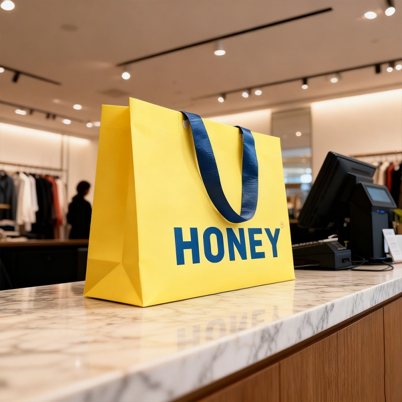 Beg Bahu Kertas Kraft Berlapis PP